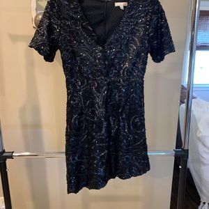 Black sequin dress